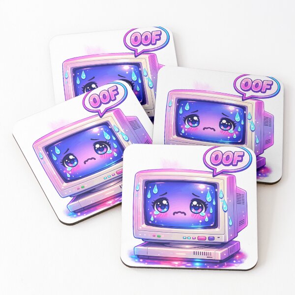 Item preview, Oof Blue Screen Of Death Funny Kawaii Error Cyberpunk designed and sold by Retro Mood Co.