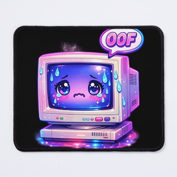 Item preview, Oof Blue Screen Of Death Funny Kawaii Error Cyberpunk designed and sold by Retro Mood Co.