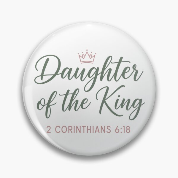 Item preview, Daughter of the King Sticker – 2 Corinthians 6:18 – Feminine Christian Faith Decal designed and sold by Illustrated Faith.