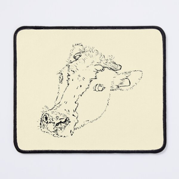Item preview, Dairy Cow - Side Eye - (#FFF7D9) designed and sold by The Stippler Process.