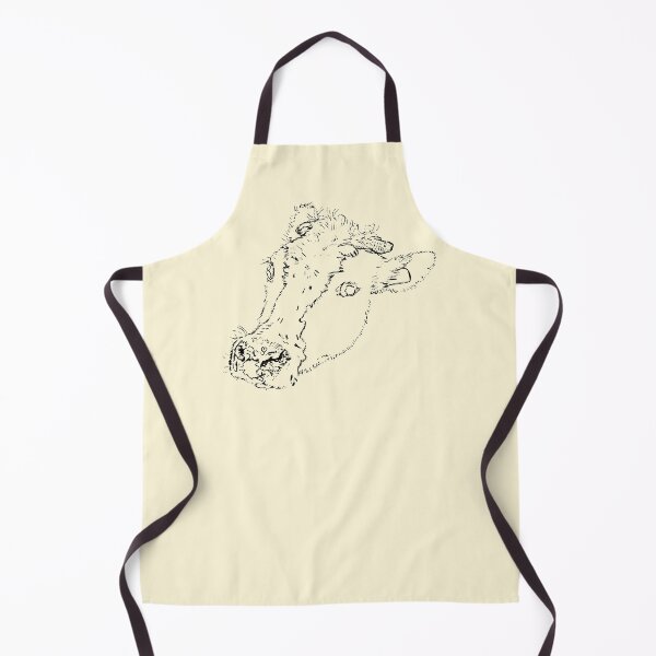 Item preview, Dairy Cow - Side Eye - (#FFF7D9) designed and sold by The Stippler Process.