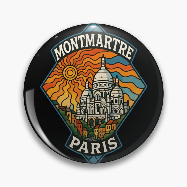 Item preview, Montmartre Paris Trippy Art Travel designed and sold by TomFrontierArt.