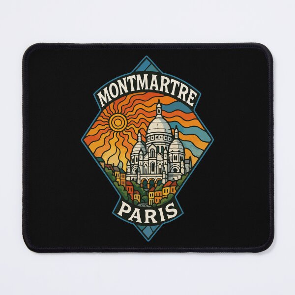 Item preview, Montmartre Paris Trippy Art Travel designed and sold by TomFrontierArt.