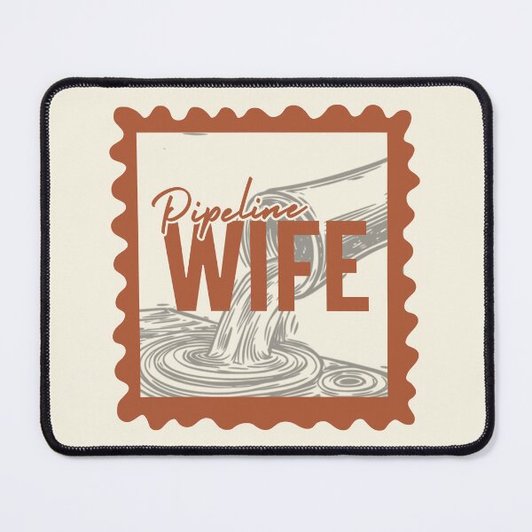 Item preview, Pipeline Wife Postage Stamp designed and sold by hardhathunny.