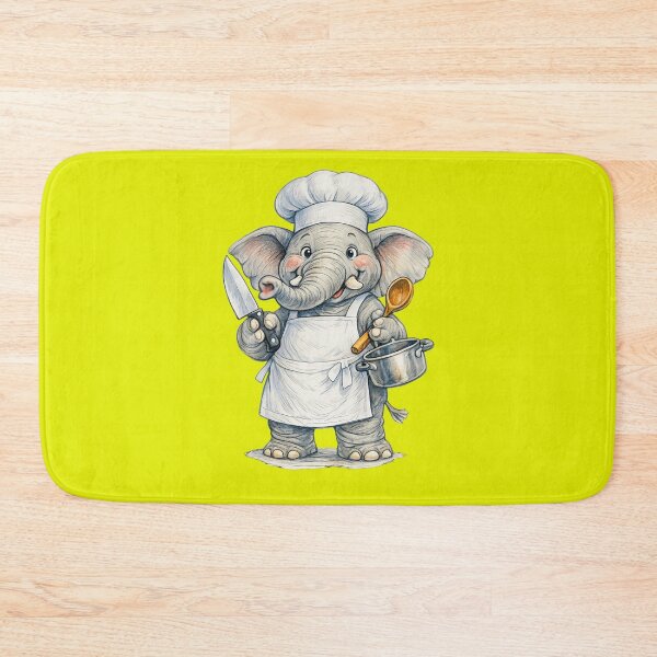 Item preview, Cute Chef Elephant Clipart designed and sold by Felixuss.