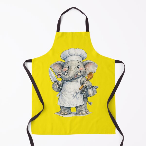 Item preview, Cute Chef Elephant Clipart designed and sold by Felixuss.