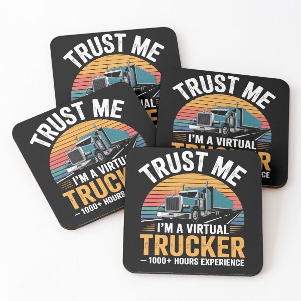 Item preview, Trust Me I'm Virtual Trucker T-Shirt Gift For Gamers designed and sold by ScotDesign.