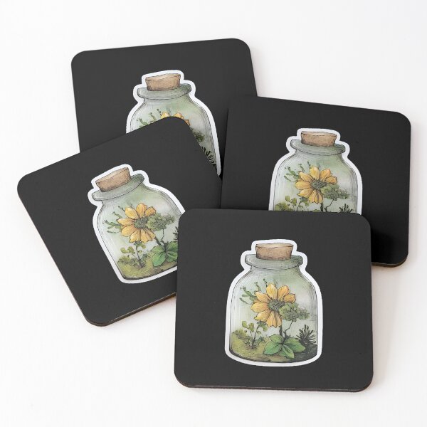 Item preview, Vintage Watercolor Wildflower Jar designed and sold by kndzxf.