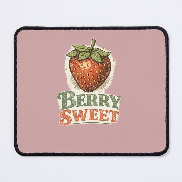 Item preview, Vintage Strawberry "Berry Sweet" Graphic Tee designed and sold by VINTAGEPUNTEES.