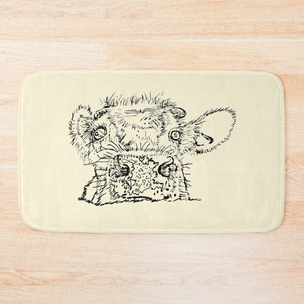 Item preview, Dairy Cow - Peekamoo - (#FFF7D9) designed and sold by The Stippler Process.
