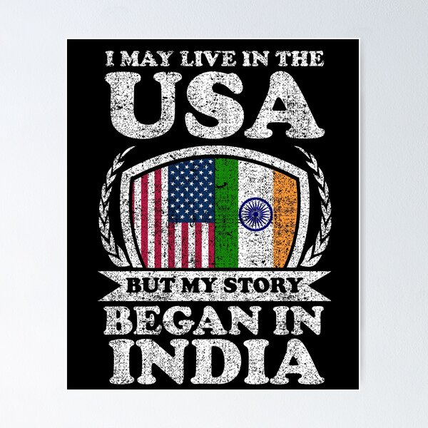 Item preview, I May Live In USA But My Story Began In India  designed and sold by GabbyKash.