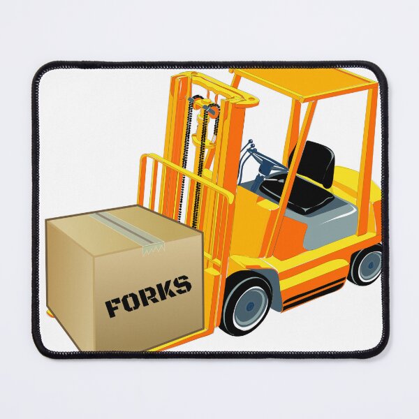 Item preview, Fork lift lifting forks at the fork warehouse designed and sold by Robo-Mart Smart Shopping.