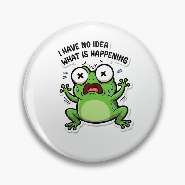 Item preview, Copy of What Am I Doing With My Life Frog Sticker – Funny Existential Meme designed and sold by MongOficial.
