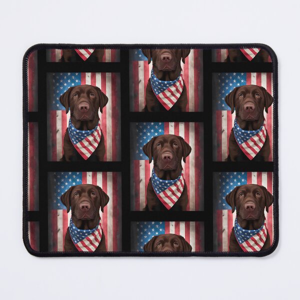 Item preview, American Chocolate Labrador American Flag 4th of July Dog designed and sold by Goleon12.