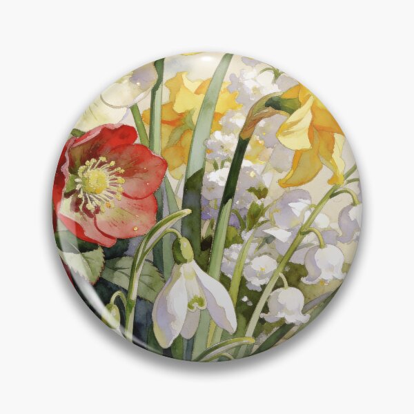 Item preview, Spring Awakening Floral Print | Cottagecore Botanical Wall Art designed and sold by QuietCanvasArtworks.