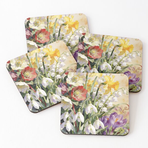 Item preview, Spring Awakening Floral Print | Cottagecore Botanical Wall Art designed and sold by QuietCanvasArtworks.