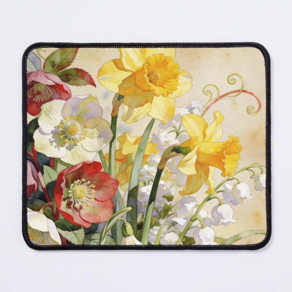 Item preview, Spring Awakening Floral Print | Cottagecore Botanical Wall Art designed and sold by QuietCanvasArtworks.