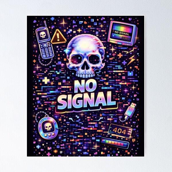 Item preview, No signal Neon  designed and sold by MoosElkPL.