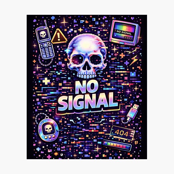 Item preview, No signal Neon  designed and sold by MoosElkPL.