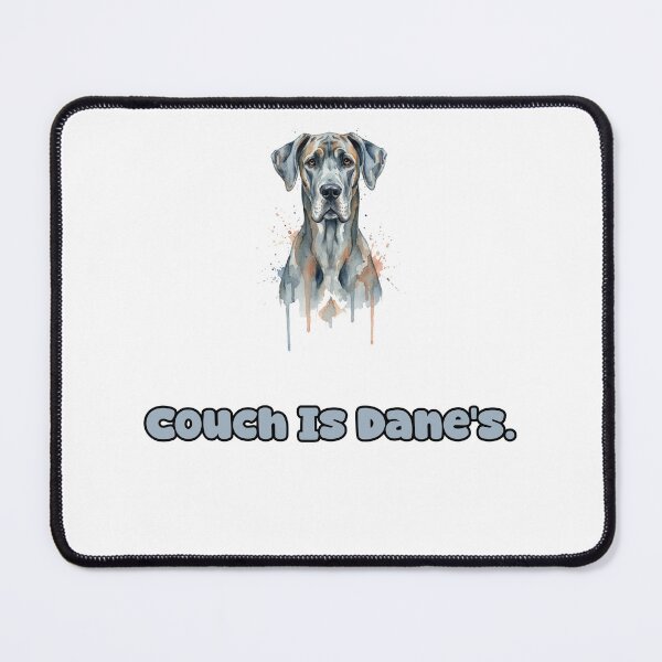 Item preview, Couch Is Dane's Funny Great Dane Pet Humor Home designed and sold by NatureUnleashed.