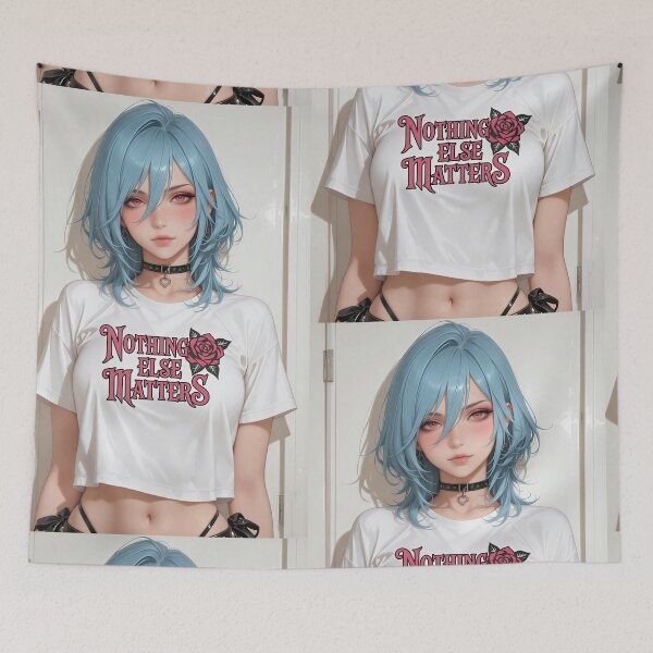 Item preview, Nothing Else Matters – Metallica Anime Fan Art Print designed and sold by Planet Utoppia.