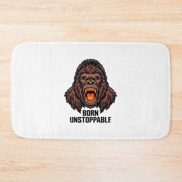 Item preview,  Born Unstoppable - Lava Gorilla Beast Mode Gym Motivation designed and sold by AbderraimArt.
