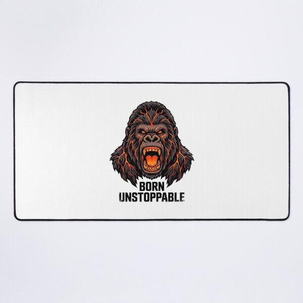 Item preview,  Born Unstoppable - Lava Gorilla Beast Mode Gym Motivation designed and sold by Abderraim12.