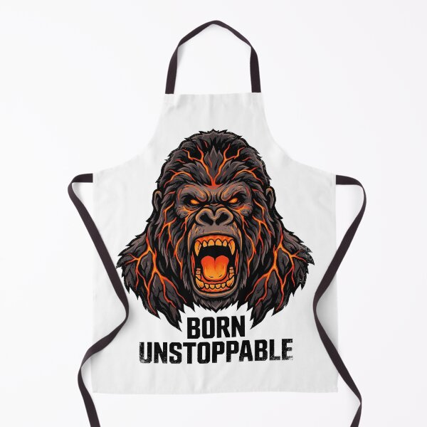 Item preview, Born Unstoppable - Lava Gorilla Beast Mode Gym Motivation designed and sold by AbderraimArt.
