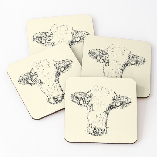 Item preview, Dairy Cow - (#FFF7D9) designed and sold by The Stippler Process.