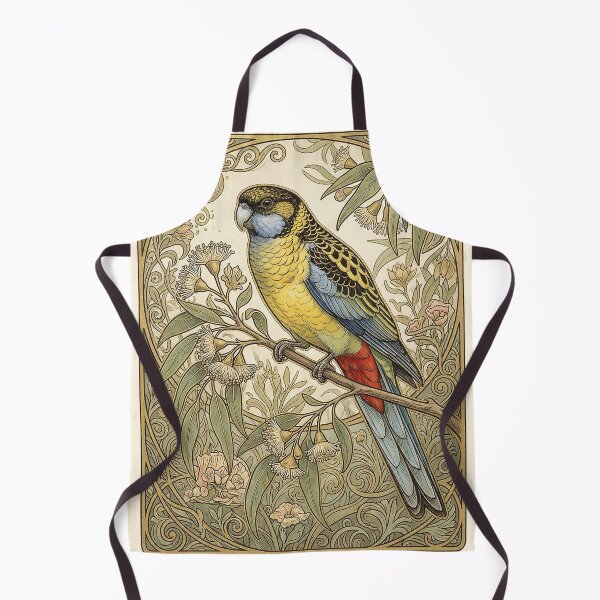 Item preview, Gilded Canopy: Art Nouveau Northern Rosella (Platycercus venustus) Vintage Portrait designed and sold by FreiherrPK.