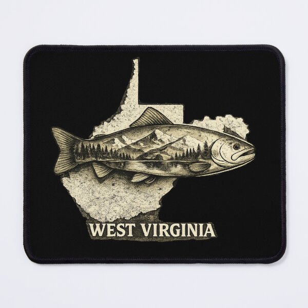 Item preview, West Virginia Trout Fishing Shirt – WV Angler Graphic designed and sold by WildWonderfulWear.
