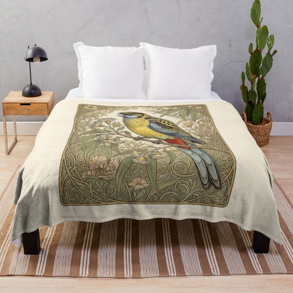 Item preview, Gilded Canopy: Art Nouveau Northern Rosella (Platycercus venustus) Vintage Portrait designed and sold by FreiherrPK.