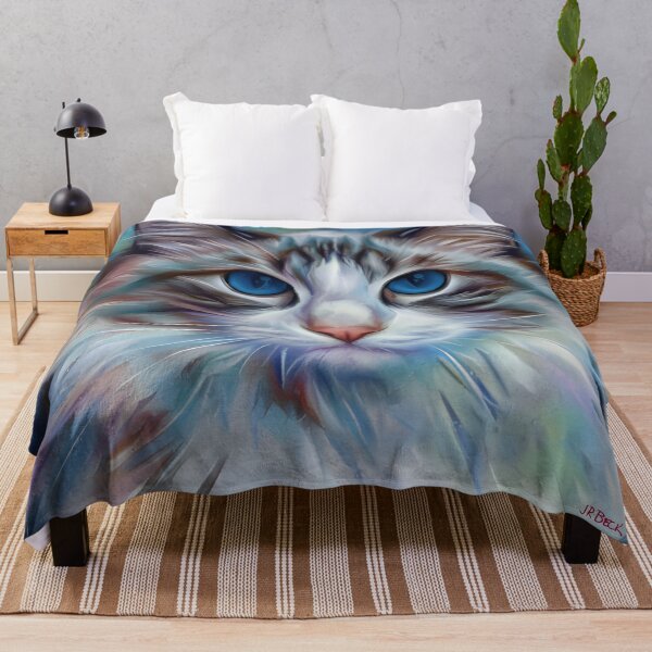 Item preview, Elegant Blue-Eyed Cat - Regal Ragdoll (Rectangular Version) designed and sold by studiobprints.