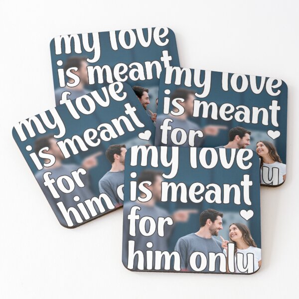 Item preview, My Love is Meant for Him Only – Romantic Couple Design designed and sold by Ennycreates.