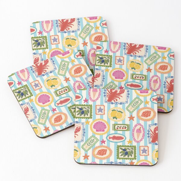 Item preview, Mediterranean food pattern  designed and sold by FatBirdie.
