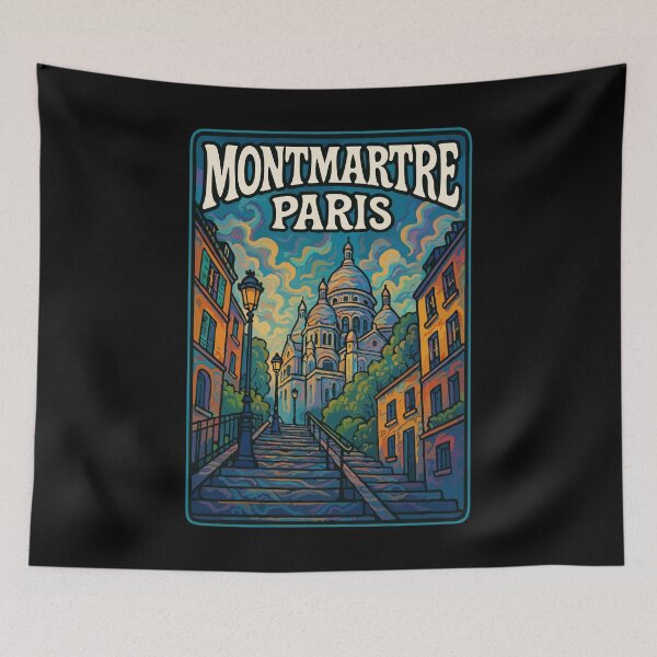 Item preview, Montmartre Paris Travel designed and sold by TomFrontierArt.