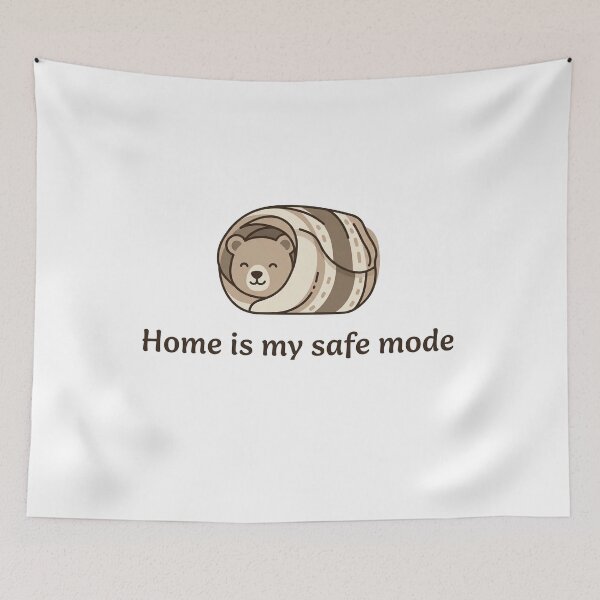 Item preview, Cozy Bear Home Safe Mode designed and sold by Quiet Mode Studio.