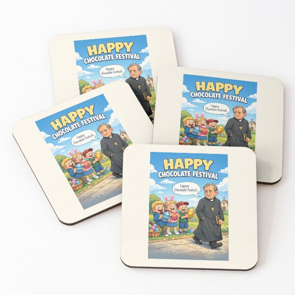 Item preview, Happy Chocolate Festival – Funny Easter Holiday Parody Design designed and sold by Hornace88studio .