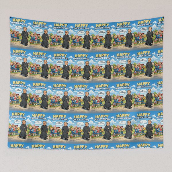 Item preview, Happy Chocolate Festival – Funny Easter Holiday Parody Design designed and sold by Hornace88studio.