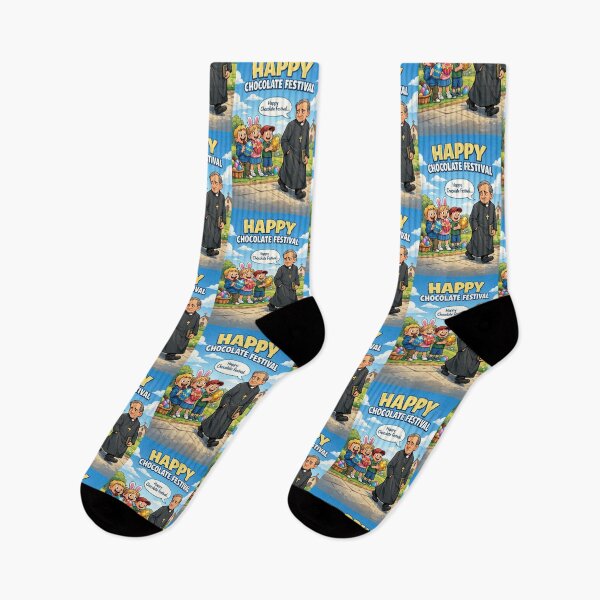 Item preview, Happy Chocolate Festival – Funny Easter Holiday Parody Design designed and sold by Hornace88studio.