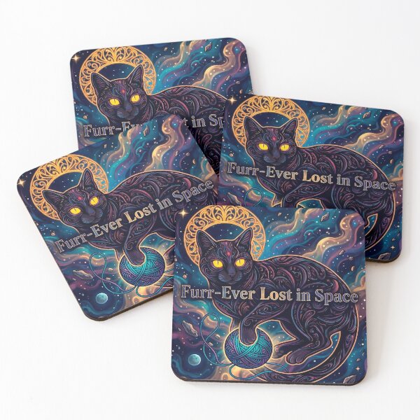 Item preview, Mystic Cosmic Cat Lost in Space designed and sold by Void Observer.