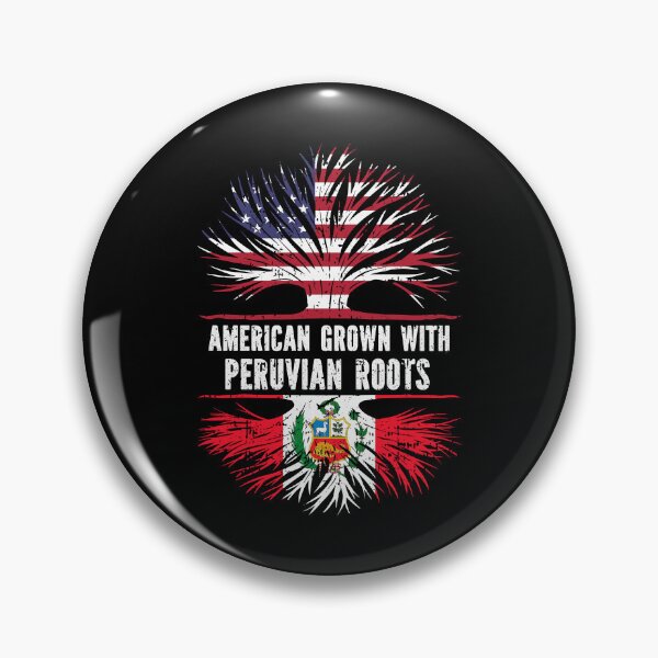 Item preview, American Grown with Peruvian Roots USA Flag designed and sold by CosmoKitsch.