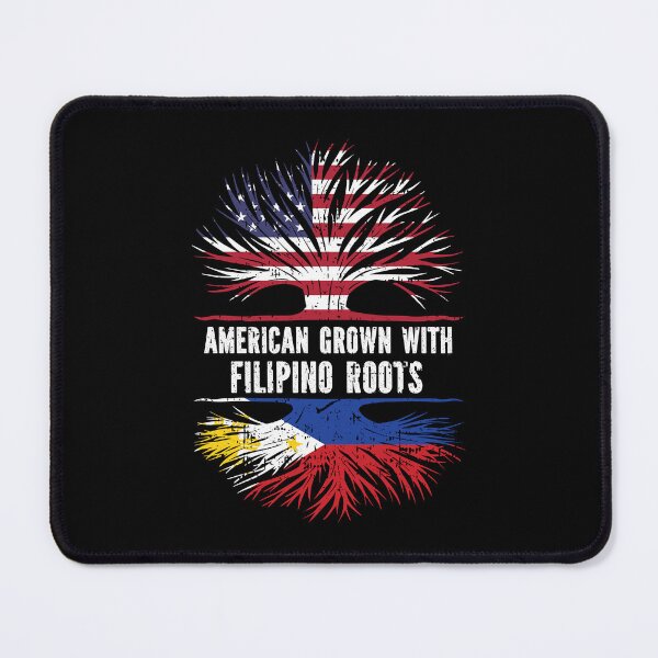 Item preview, American Grown with Philippine Roots USA Flag designed and sold by CosmoKitsch.