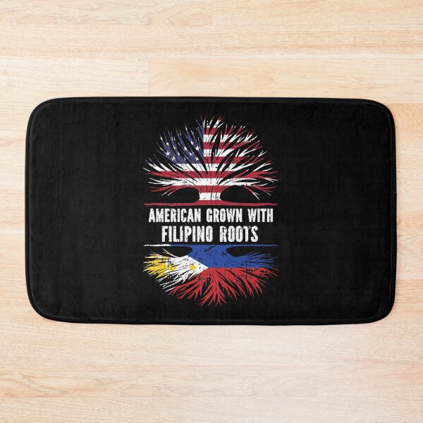 Item preview, American Grown with Philippine Roots USA Flag designed and sold by CosmoKitsch.