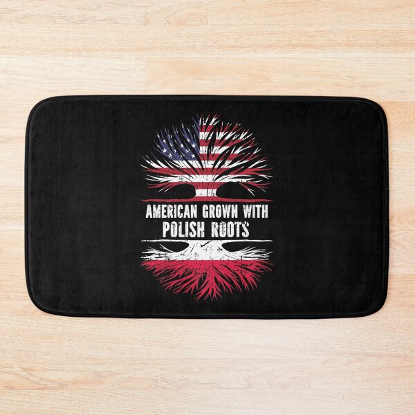 Item preview, American Grown with Polish Roots USA Flag designed and sold by CosmoKitsch.