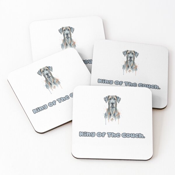 Item preview, King Of The Couch Great Dane Pet Home Humor designed and sold by NatureUnleashed.