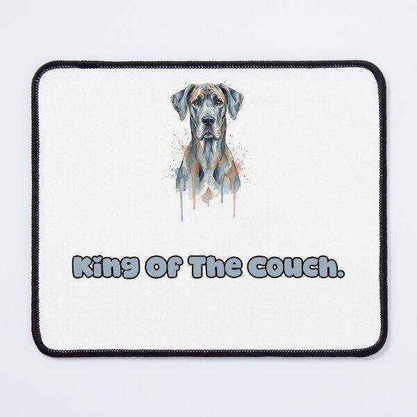 Item preview, King Of The Couch Great Dane Pet Home Humor designed and sold by NatureUnleashed.