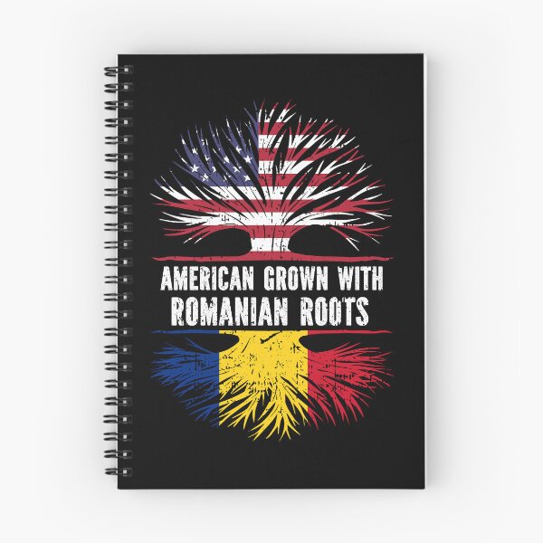 Item preview, American Grown with Romanian Roots USA Flag designed and sold by CosmoKitsch.