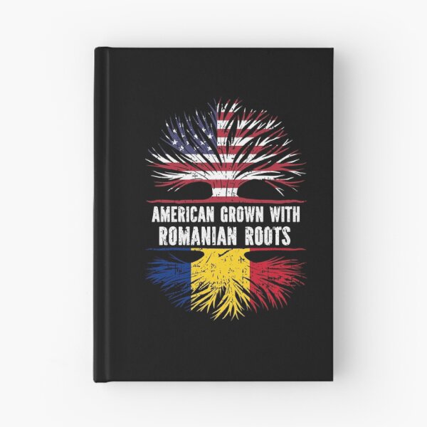 Item preview, American Grown with Romanian Roots USA Flag designed and sold by CosmoKitsch.