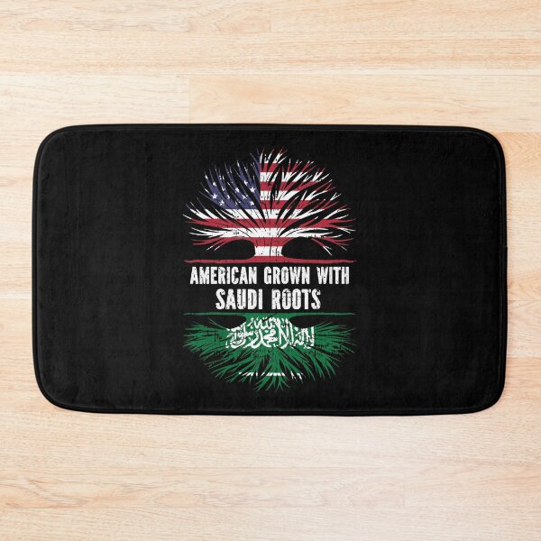 Item preview, American Grown with Saudi Roots USA Flag designed and sold by CosmoKitsch.